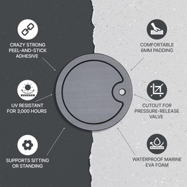 Above Sea Level EVA Foam Pad for YETI LoadOut 5-Gallon Bucket - Cement Grey