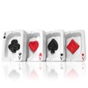 Ganzoo Ashtray in Poker Card Design Checked Symbol Ace