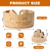 Lvjkes Yarn Bowl, 17 x 10 cm Wooden Cat Ear