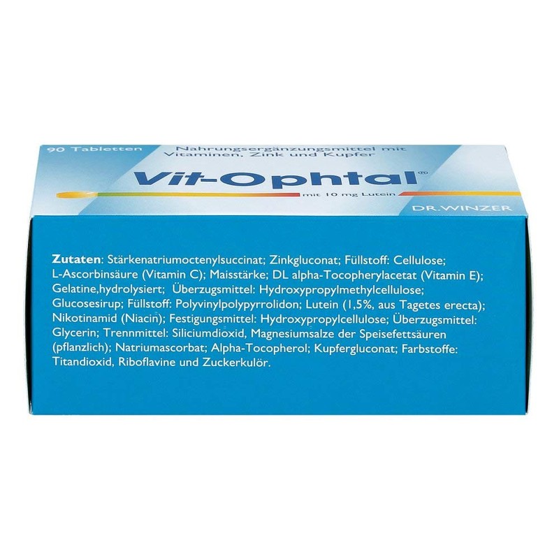 Dr. Winzer VIT OPHTAL with 10 mg Lutein Tablets