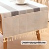 Waterproof Coffee Table Cover, Rectangle Cotton Linen Coffee Table Cloth