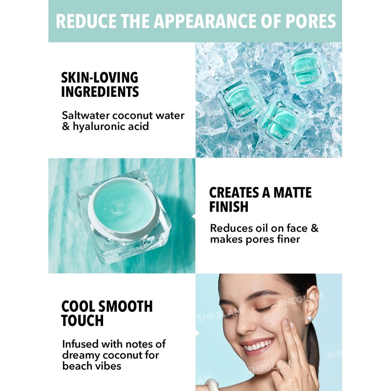 SHEGLAM Glacier Glo Smoothing Primer Hydrating Oil Control Moisturizing Primer