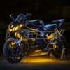AMBER 8 POD 2 STRIP LED Universal Motorcycle Accent Neon