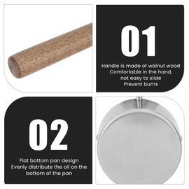 Small Stainless Steel Melted Butter Pot Mini Sauce Pot Stainless Steel Pot Butter Warmer Milk Warmer 200ml Sauce Pot