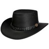 SCIPPIS Wallaroo Leather Hat, black