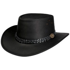 SCIPPIS Wallaroo Leather Hat, black