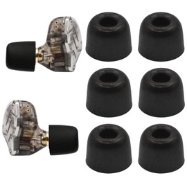 Memory Foam Ear Tips Noise Canceling Foam Eartips Ear Cap Replacement Ear Tip Compatible with KZ ZS10 Pro, L/M/S 3 Size 3 Pairs,Black 515 3