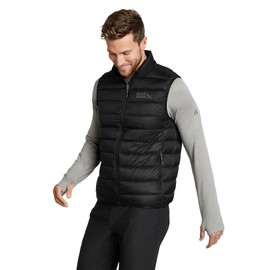 Eddie Bauer Men's Cirruslite Down Vest, Black Recycled, X-Large