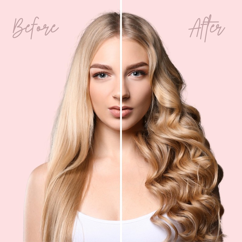 1.25” Extra Long Curling Wand - Grey Gold