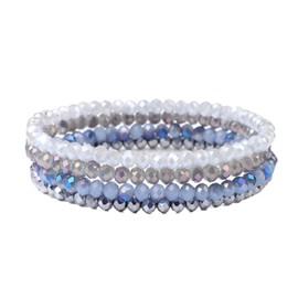 GoPaw Women's Crystal Bead Bracelet, Multilayer Stone Bracelet, Women's Crystal Beads Bracelet, Couple/Friendship/Partner Bracelets, Glass bead, Glass bead