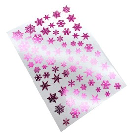 INKVICTUS Winter Snowflake Nail Decals/Sliders Purple Foil 5588
