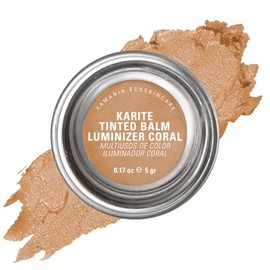 XAMANIA Iluminador Coral. Tinta Multiusos 5 en 1: Labial, Blush, Sombra, Rubor & Iluminador. Maquillaje Natural de Karité + Argán Orgánico. Clean Make