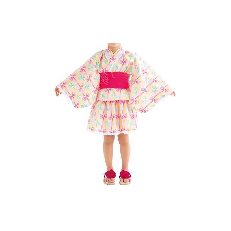 Sun Planning Pattern Pattern Yukata Dress (Separate Type) 6054
