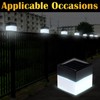 Hicarer 12 Pack Solar Fence Post Cap Lights 2in x