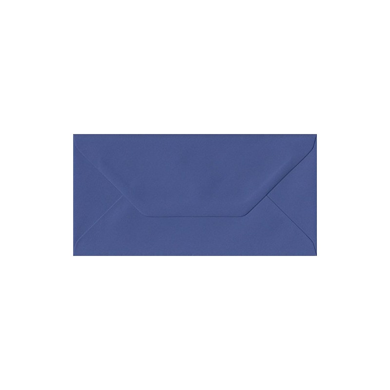 Iris Blue DL 110mm x 220mm Gummed Colour Business Envelopes