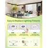 10x Modern Recessed Spotlight Frame, GU10 Recessed Lights, Includes GU10
