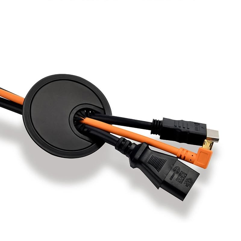 aoozleny Desk Grommet for Wire Organizer,PC Computer Desk Plastic Grommet