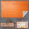 SecuCaptain Survival Emergency Thermal Blankets: Thicken 28um Space Mylar Blanket