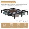 MOLATIN 14 Inch Metal Bed Frame,Heavy Duty Metal Platform Bed