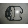 AJT NUMBER 10 WITH WORD ON SIDE DETAILED COOKIE CUTTER