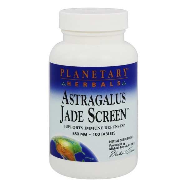 Astragalus Jade Screen Planetary Herbals 100 Tabs