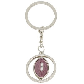 Moydolo Rotatbale Basketball Rugby Football Keychain Charm Sports Ball Key Chain Ring Pendant Keyring Gifts for Women Men