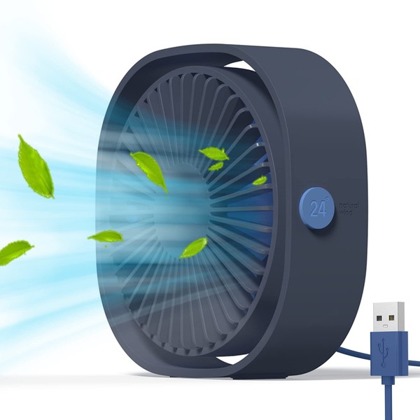 Simpeak Desktop Fan, USB Fan, Small, Mini Fan, Low Noise,