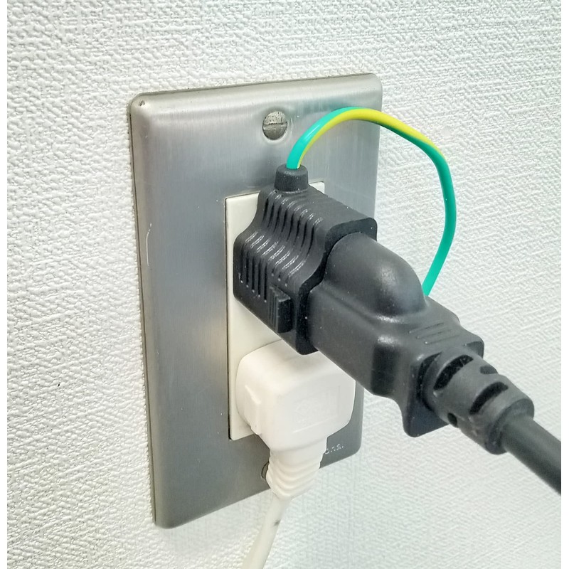 3A Company PAD-PS32 Power Supply Conversion Plug, 3P-2P Converter, Ground