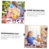 Ciieeo 3Pcs Usa Wooden Sign of July Independence Day Decor
