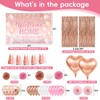 Rose Gold Welcome Home Decorations Kit with "We Missed You