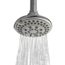 Regaderas para Baño 4" | 5 Funciones de Lluvia y Boquillas Antisarro | Cuerpo de ABS Cromado de Alta Calidad | Incluye Brazo de Instalación | Cabezal de Ducha Para Baja y Alta Presión de Agua | FONTHY