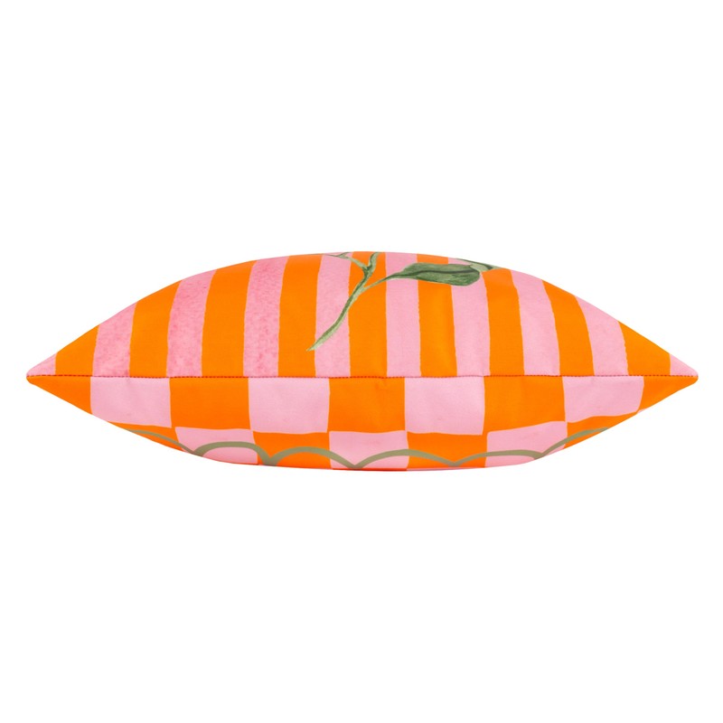 furn. Oranges Striped Outdoor Cushion Cover, 43 x 43 cm,