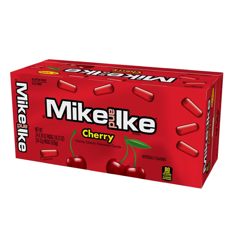 Mike and Ike Cherry Candy, 0.78 Ounce Box (Pack of