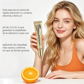 Vitamina C con Glutatión y Vitamina E,Vitamin C Booster Shot Serum Sérum Facial Brillo y Antiarrugas, Tratamiento Unifica el Tono, Suaviza la Piel, Vitamin C Booster Shot, Uso Diario