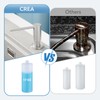 CREA Brushed Nickel Soap Dispenser for Kitchen Sink, Dish Bathroom