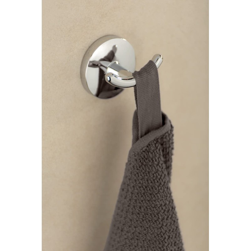 WENKO Duo Cuba Wall Hook Shiny - Towel Hook, Clothes