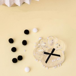 Viojrlly Handgemachte Silikon große Katze Pfote Squeeze Toy, transparente niedliche Katze Pfote Squeeze Ball, Stress Relieving Squeeze Toy (Clear)