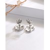 Owl Gifts for Women 925 Sterling Silver Owl Stud Earrings