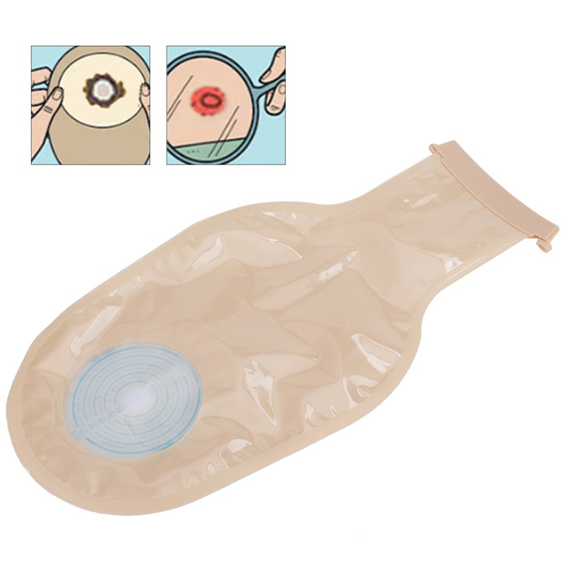 10pcs Disposable Colostomy Bag Soft Skin Friendly Colostomy Pouch Bag(Open