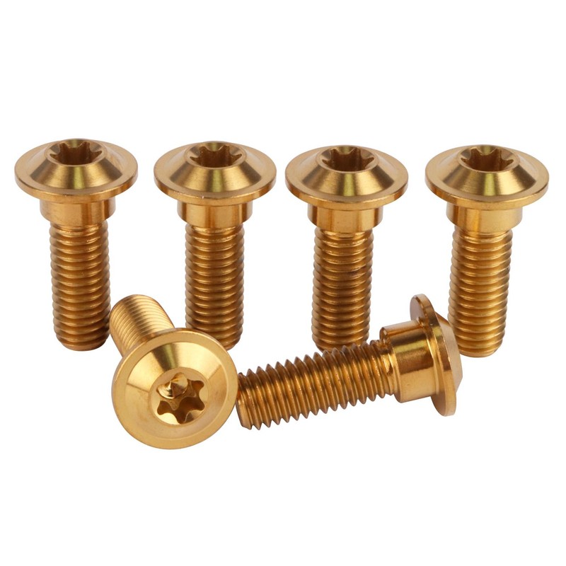 UHDFBDHF 6Pcs Titanium Bolt M8 x 20mm 25mm Motorcycle Rear