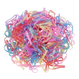 Haobase 250Pcs Colorful Elastic Hair Bands, Small Hair Bands, Hair Elastic Bands, Hair Rubber Bands, Small Elastic Bands for Hair (Multicolour02)