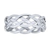 Ribbed Graduated Dome Shrimp Dainty Band Croissant Ring Thin Band