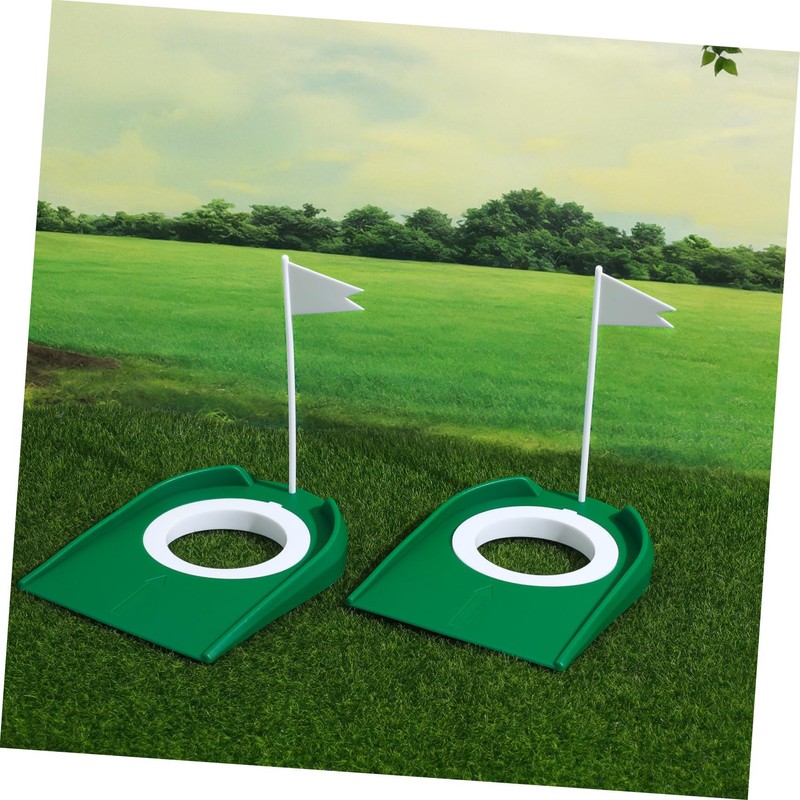 Kisangel 2pcs Golf Putting Aid Cup Indoor Practice Regulation Cup