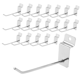 BIUDECO 20pcs Slatwall Hooks Sturdy Retail Display Panel Hooks for Organizing Garage Home and Store Easy to Use Slatwall Accessories for Your Display Needs