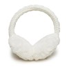 Funky Junque Kids Adjustable Earmuffs - Cable Knit - Ivory