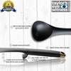 Nonstick Sauce Serving Ladle Utensil - Hard Wearing Black Nylon,