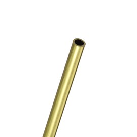 sourcing map Brass Round Tube 4 mm Outer Diameter 0.5 mm Wall Thickness 200 mm Length Tube Pack of 3