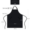 BIGHAS Adjustable Bib Apron with Long Ties for Women Men