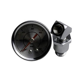 VMS RACING 0-60 PSI Oil Pressure Gauge with Fittings Adapter Kit Compatible with 70-84 Harley Davidson HD Shovelhead Engines 1970-1984