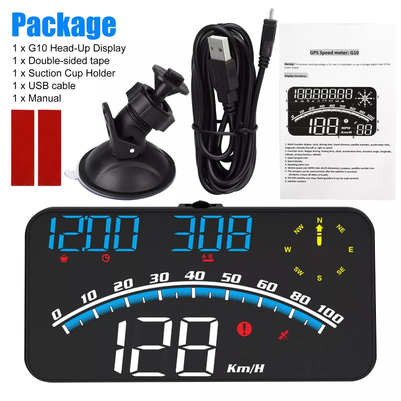 EEEKit 5" Digital Speedometer Universal GPS Car HUD Head Up